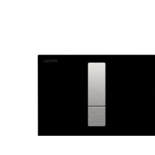 LAUFEN Laufen Lis spolknapp AW102 svart – manöverpanel AW102 glas d...