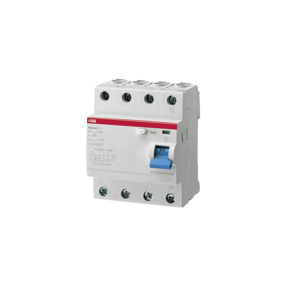 Produktbild för ABB 2CSF204101R1400, Jordfelsbrytare, Typ A, 230
