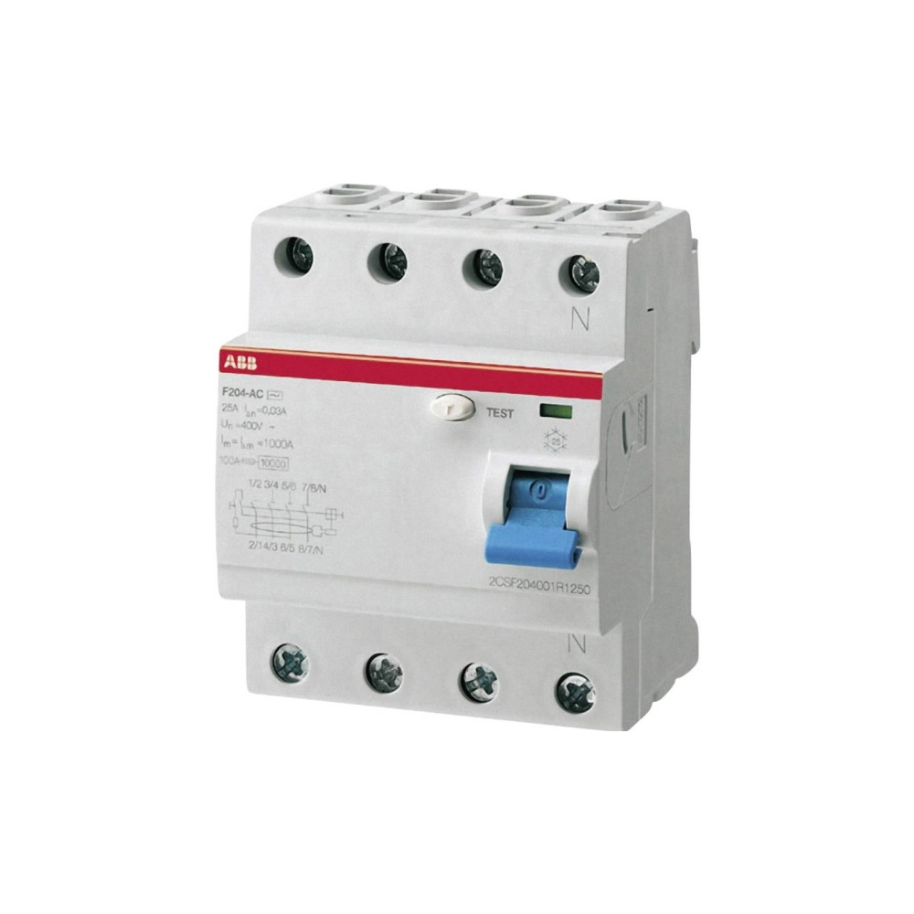 Produktbild för ABB 2CSF204101R1400, Jordfelsbrytare, Typ A, 230