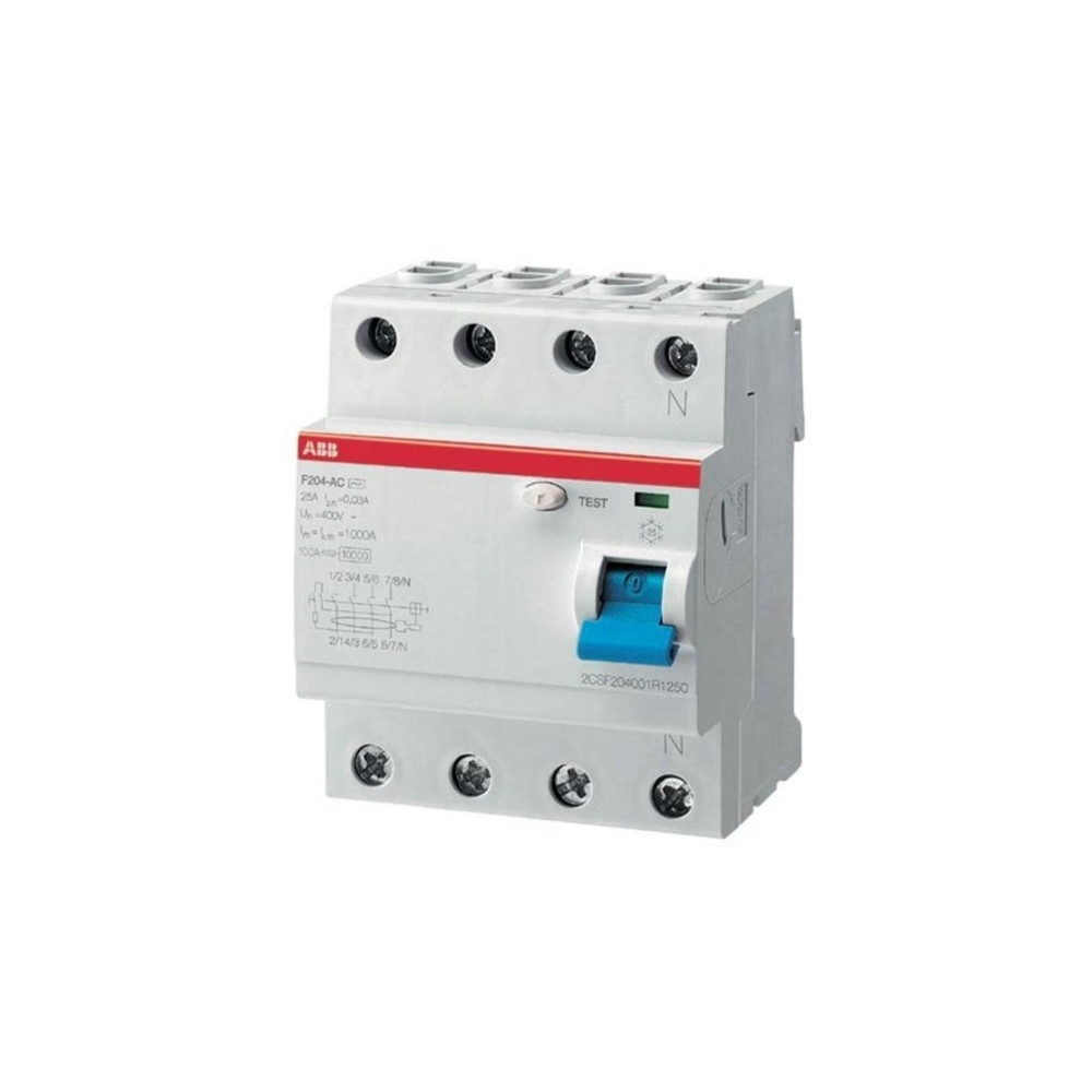 Produktbild för ABB 2CSF204101R1400, Jordfelsbrytare, Typ A, 230