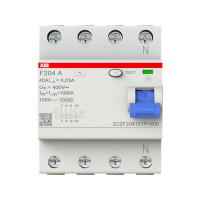 Produktbild för ABB 2CSF204101R1400, Jordfelsbrytare, Typ A, 230