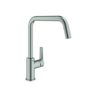 Produktbild för GROHE 30470DC0, Standard, Stål, Hävarm, Single, Super steel,...