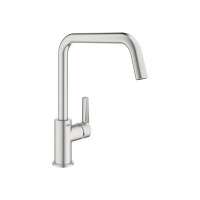 Produktbild för GROHE 30470DC0, Standard, Stål, Hävarm, Single, Super steel,...
