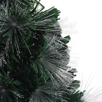 Produktbild för Konstgjord julgran med 50 LED-lampor med stativ Grön 64 cm PVC