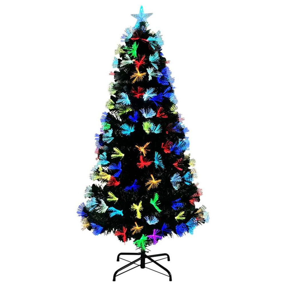 Produktbild för Konstgjord julgran med 120 LED-lampor Grön 120 cm PVC