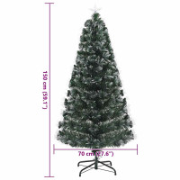 Produktbild för Konstgjord julgran med 160 LED-lampor Grön 150 cm PVC