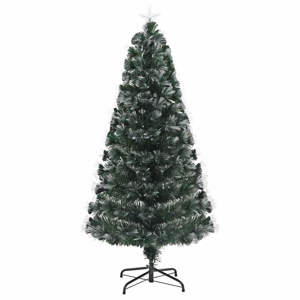 Produktbild för Konstgjord julgran med 160 LED-lampor Grön 150 cm PVC