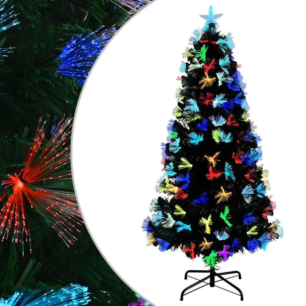 Produktbild för Konstgjord julgran med 210 LED-lampor Grön 180 cm PVC