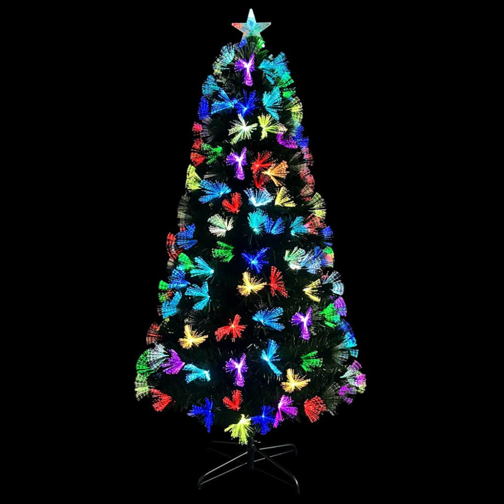 Produktbild för Konstgjord julgran med 210 LED-lampor Grön 180 cm PVC