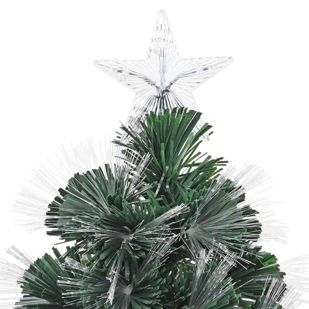 Produktbild för Konstgjord julgran med 210 LED-lampor Grön 180 cm PVC