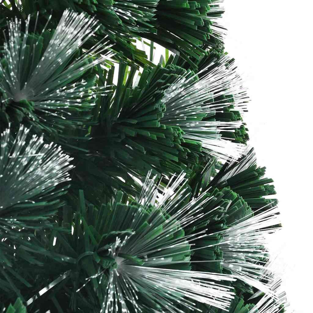 Produktbild för Konstgjord julgran med 210 LED-lampor Grön 180 cm PVC