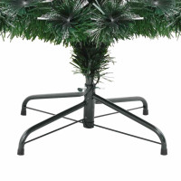 Produktbild för Konstgjord julgran med 210 LED-lampor Grön 180 cm PVC