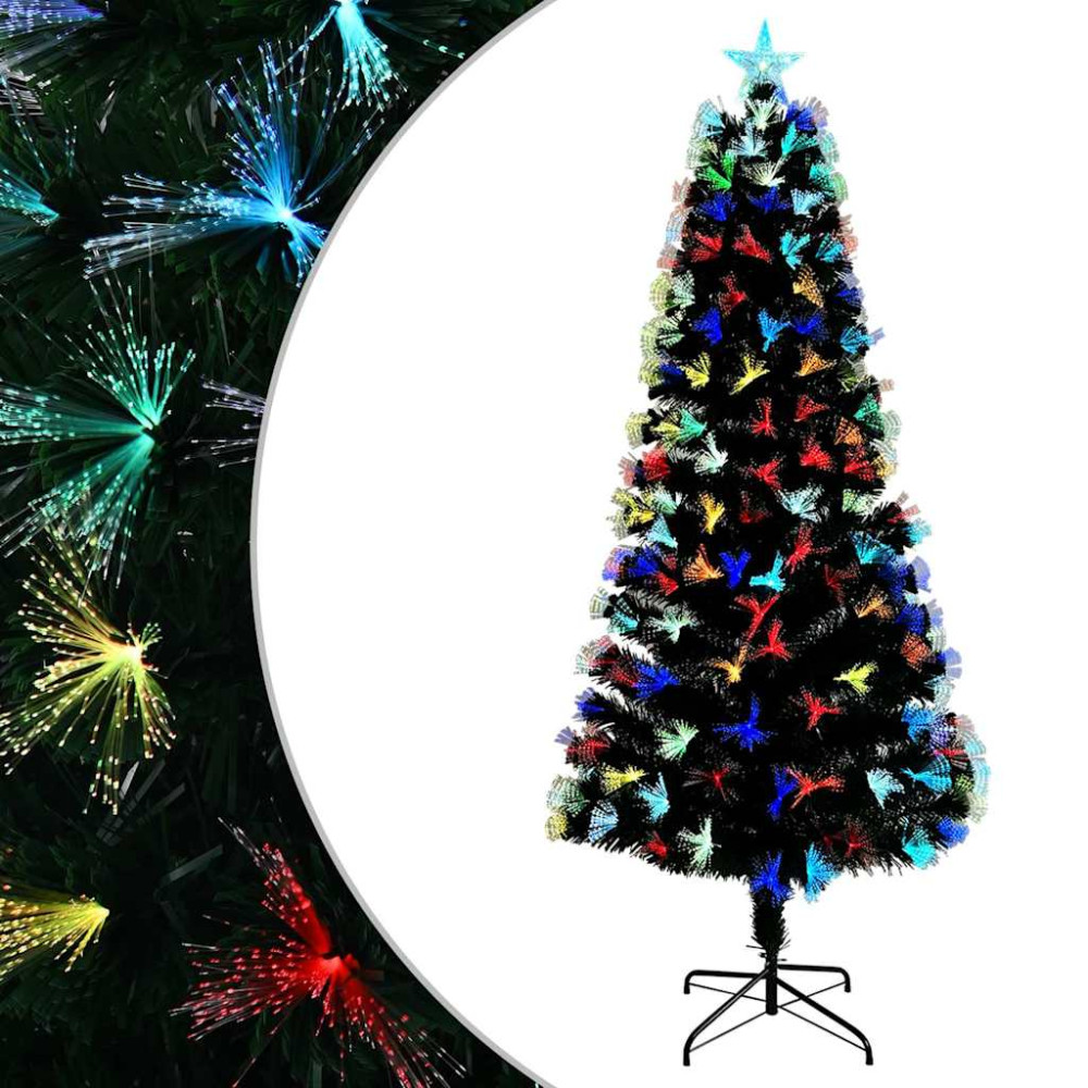 Produktbild för Konstgjord julgran med 250 LED-lampor Grön 210 cm PVC