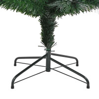 Produktbild för Konstgjord julgran med 250 LED-lampor Grön 210 cm PVC