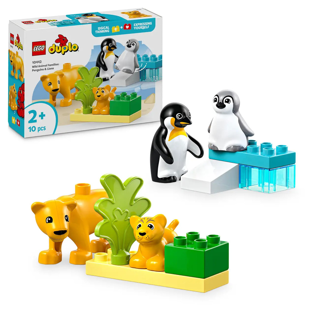 Produktbild för LEGO® DUPLO® 10442 Wild Animal Families: Penguins & Lions