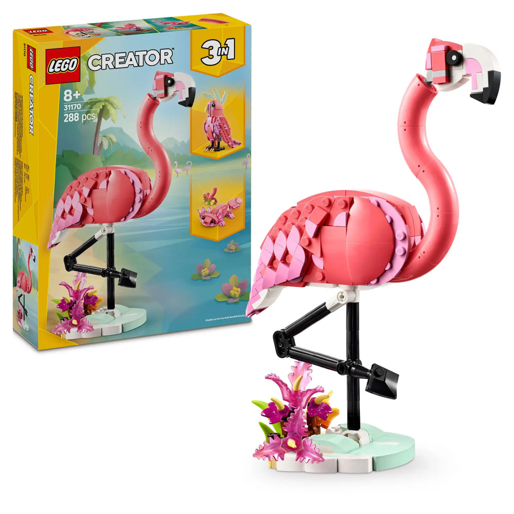 Produktbild för LEGO® Creator 3 v 1 31170 Wild Animals: Pink Flamingo