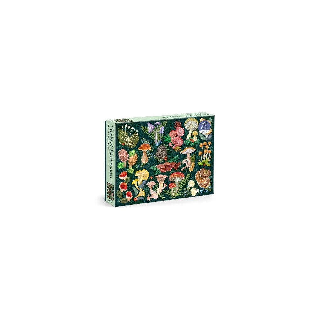Produktbild för World of Mushrooms 1000 Piece Puzzle (bok, eng)