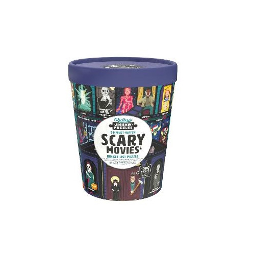 Ridley's Games 50 Must-Watch Scary Movies Bucket List 1000-piece Puzzle (bok, eng)