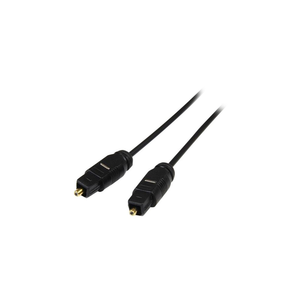 Produktbild för StarTech.com 15 ft Thin Toslink Digital Optical SPDIF Audio Cable - 15ft / 15 Feet Optical Audio Cable (THINTOS15) - digial audiokabel (optisk) - SPDIF - 4.6 m