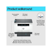 Produktbild för HP LaserJet MFP M234d - multifunktionsskrivare - svartvit