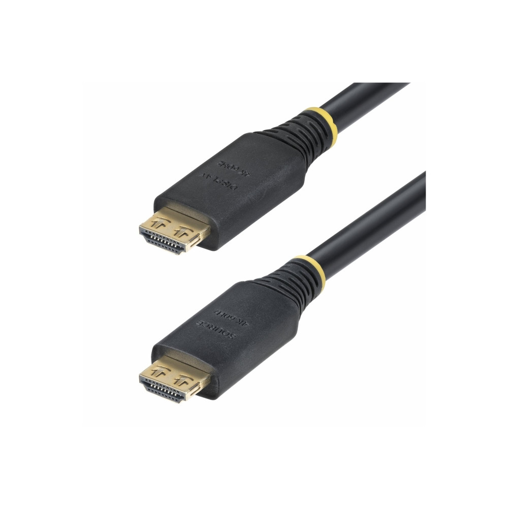 Produktbild för StarTech.com 35ft (10.6m) Active HDMI Cable w/Gripping Connectors - HDMI-kabel med Ethernet - 10.6 m