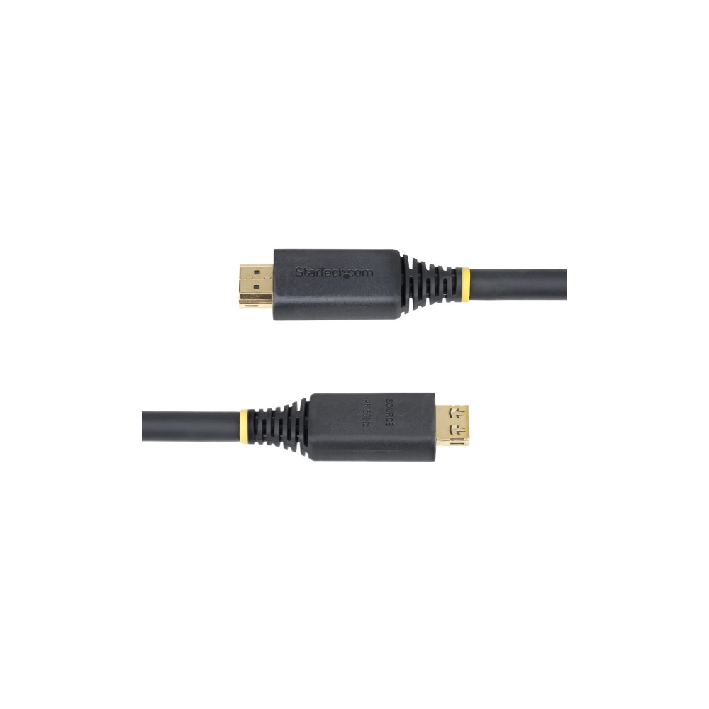 Produktbild för StarTech.com 35ft (10.6m) Active HDMI Cable w/Gripping Connectors - HDMI-kabel med Ethernet - 10.6 m