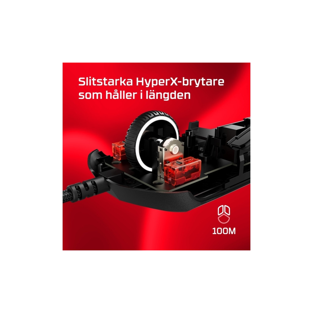 Produktbild för HyperX Pulsefire Haste 2 - mus - svart