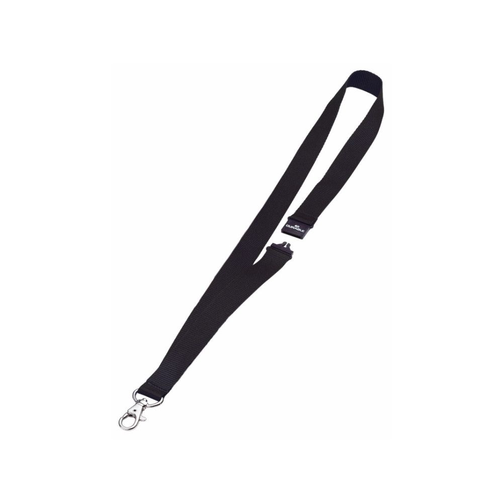 Produktbild för DURABLE brickhalsband - svart (paket om 10)