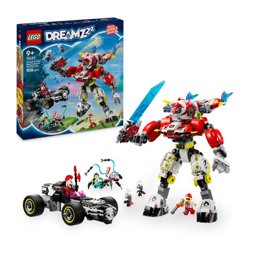 LEGO® LEGO® DREAMZzz™ 71497 Cooper's Tiger Mech & Zero's Hot Rod Car