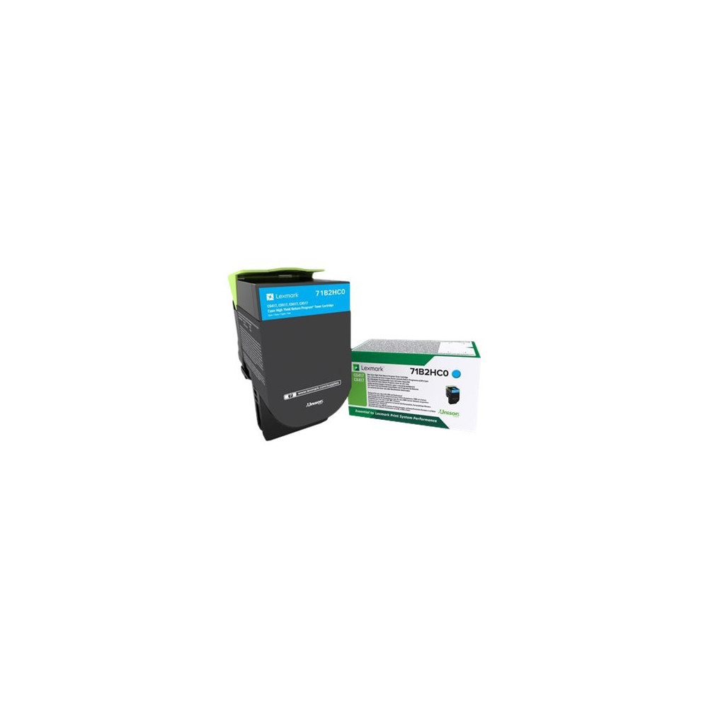 Produktbild för Lexmark X417 - Lång livslängd - cyan - original - tonerkassett - LCCP, LRP
