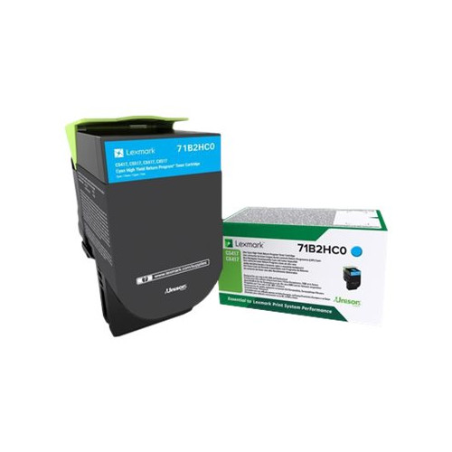 Lexmark International Lexmark X417 - Lång livslängd - cyan - original - tonerkassett - LCCP, LRP