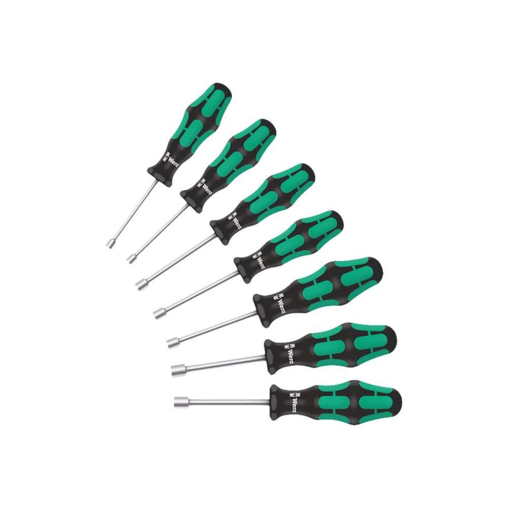 Produktbild för Wera Kraftform Plus - Series 300 395 HO/7 SM - nut driver set - 7 delar