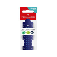 Produktbild för FABER-CASTELL DOTS linjal, 300 mm, assorterade färger, av pl...