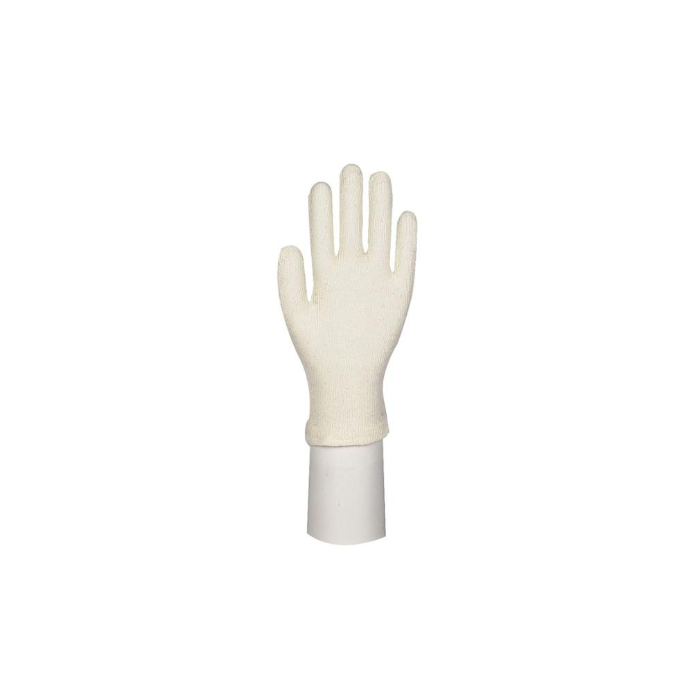 Produktbild för Textilhandske, ABENA, 10, natur, bomull/polyester, interlock