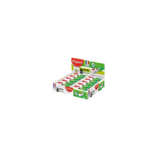 Maped Maped Technic 600 Green - radergummi - 2.18 x 1.2 x 6.1 cm (paket om 20)