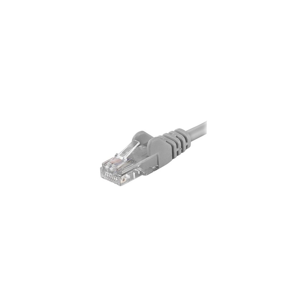 Produktbild för PremiumCord patch-kabel - 10 cm - grå