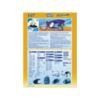 Produktbild för Swirl S 67 / 99775 Dammsugarpåsar