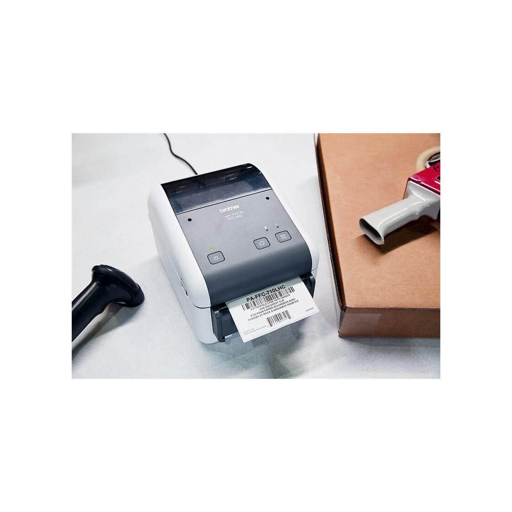 Produktbild för Brother TD-4210D - etikettskrivare - svartvit - direkt termisk