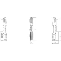 Produktbild för Siemens 6ES7193-6BP00-0BA1, Multifärg, 49 g, 1 styck, 45 mm,...