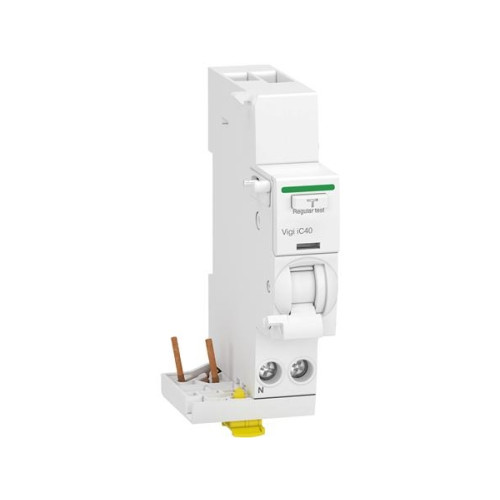 SCHNEIDER ELECTRIC Acti9 Vigi iC40 tilläggsmodul för jordfelsbrytare 1 pol + no...