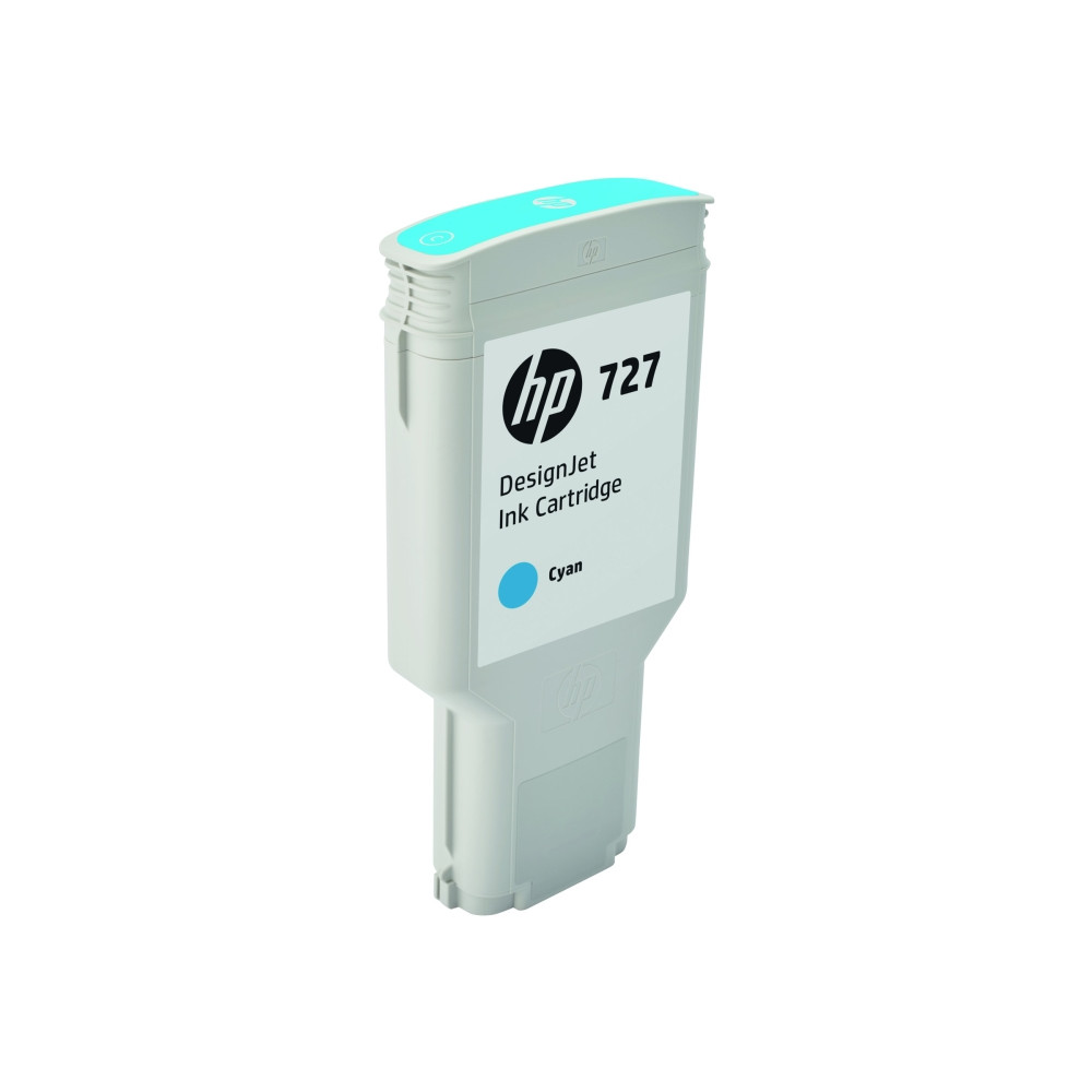 Produktbild för HP 727 - hög kapacitet - cyan - original - DesignJet - bläckpatron