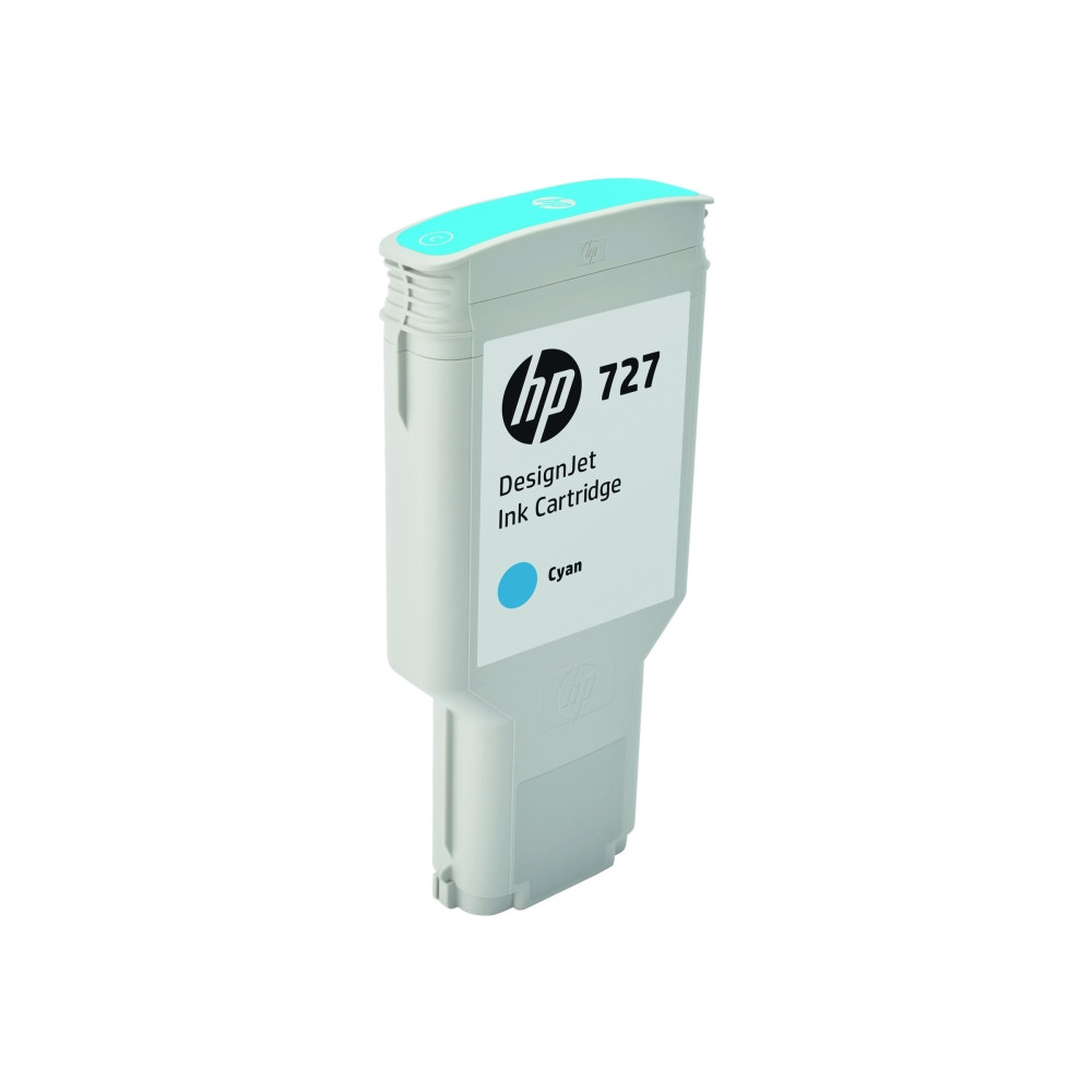 Produktbild för HP 727 - hög kapacitet - cyan - original - DesignJet - bläckpatron