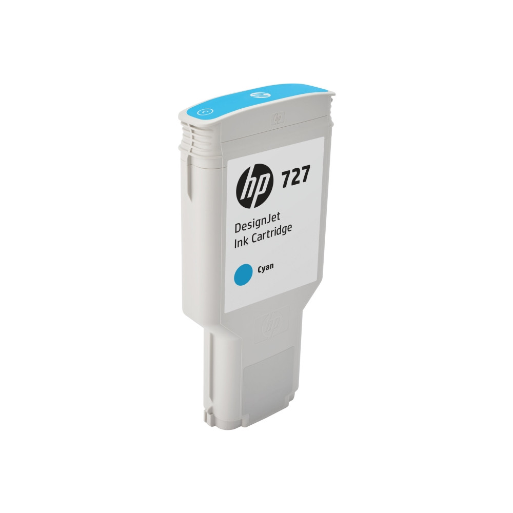 Produktbild för HP 727 - hög kapacitet - cyan - original - DesignJet - bläckpatron