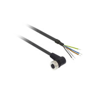 Produktbild för Schneider Electric XZCP1264L5, 5 m, M12, Hunstik, Sort, Poly...