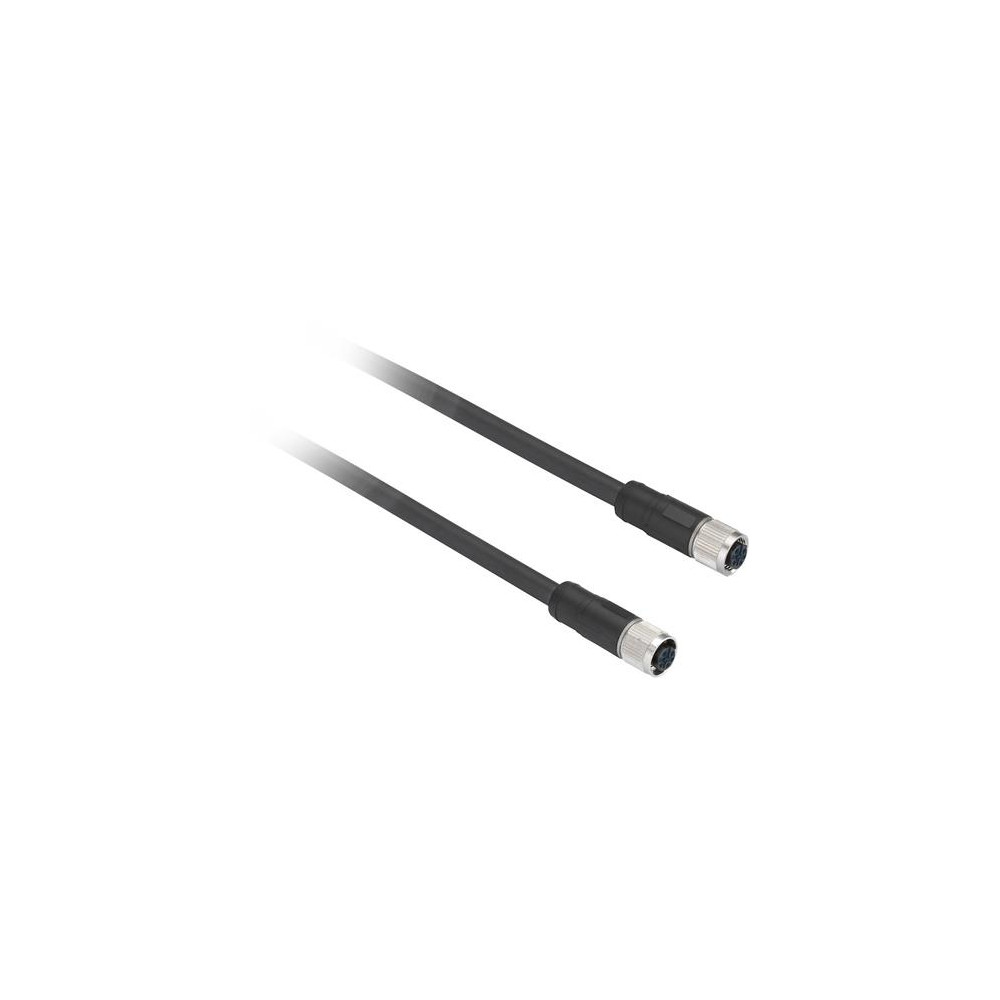 Produktbild för Schneider Electric XZCPV1141L10, 10 m, M12, Hunstik, Sort, P...
