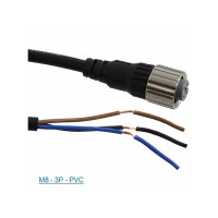 Produktbild för Schneider Electric XZCPV0566L10, 10 m, M8, Hunstik, Grå, Pol...