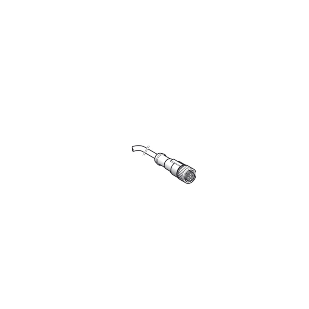 Produktbild för Schneider Electric XZCP1164L5, 5 m, M12, Hunstik, Sort, Poly...