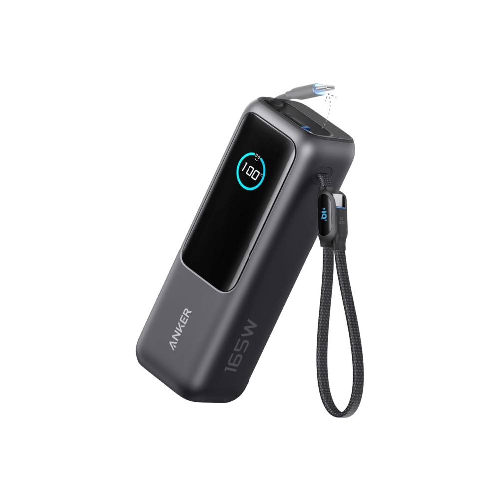 Produktbild för Anker - power bank - built-in and retractable cables - 165 Watt - 25000 mAh