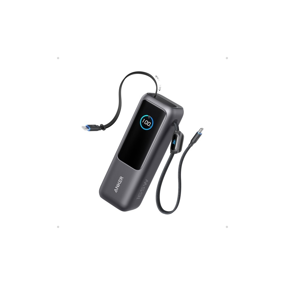 Produktbild för Anker - power bank - built-in and retractable cables - 165 Watt - 25000 mAh