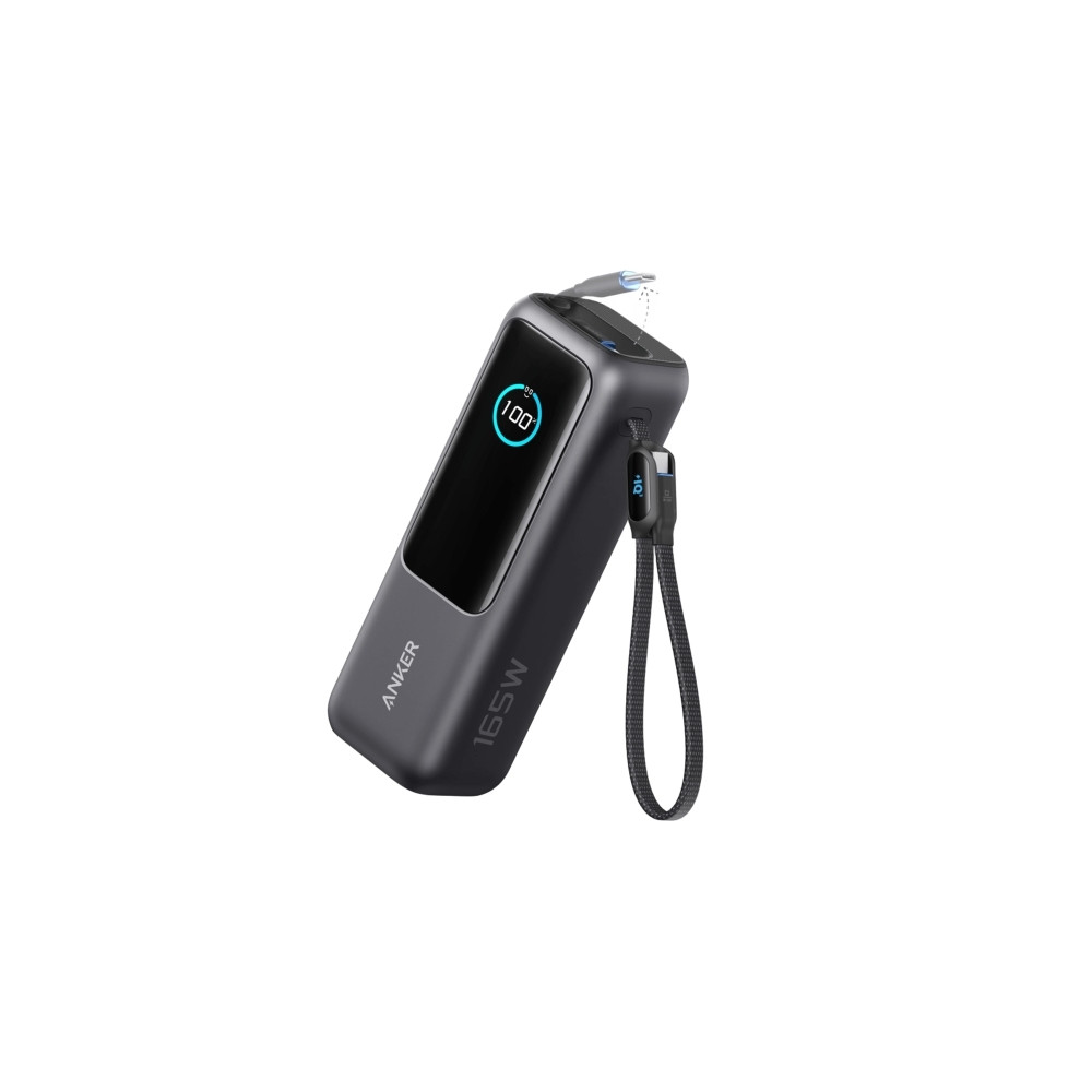 Produktbild för Anker - power bank - built-in and retractable cables - 165 Watt - 25000 mAh
